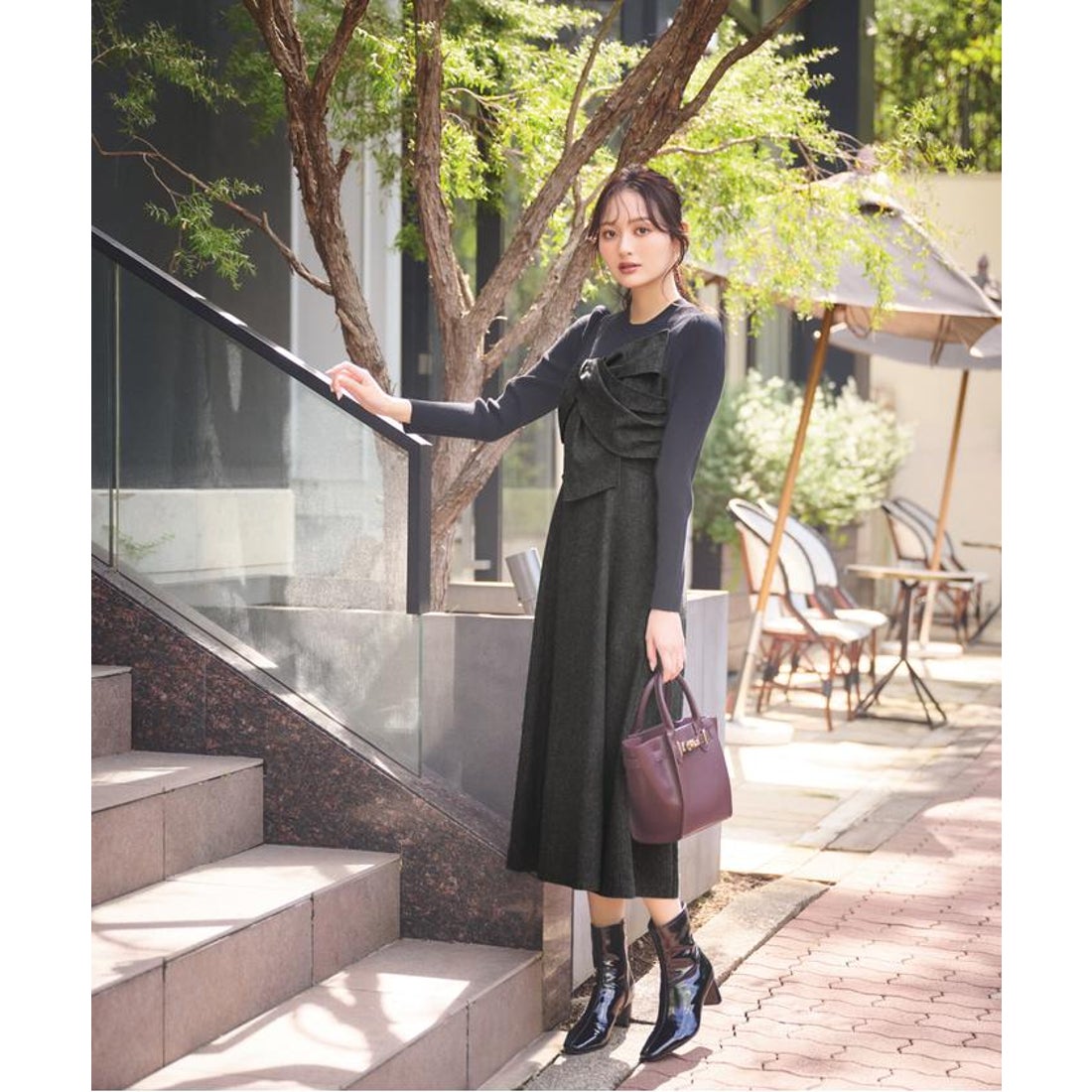 プロポーションボディドレッシング PROPORTION BODY DRESSING リボン