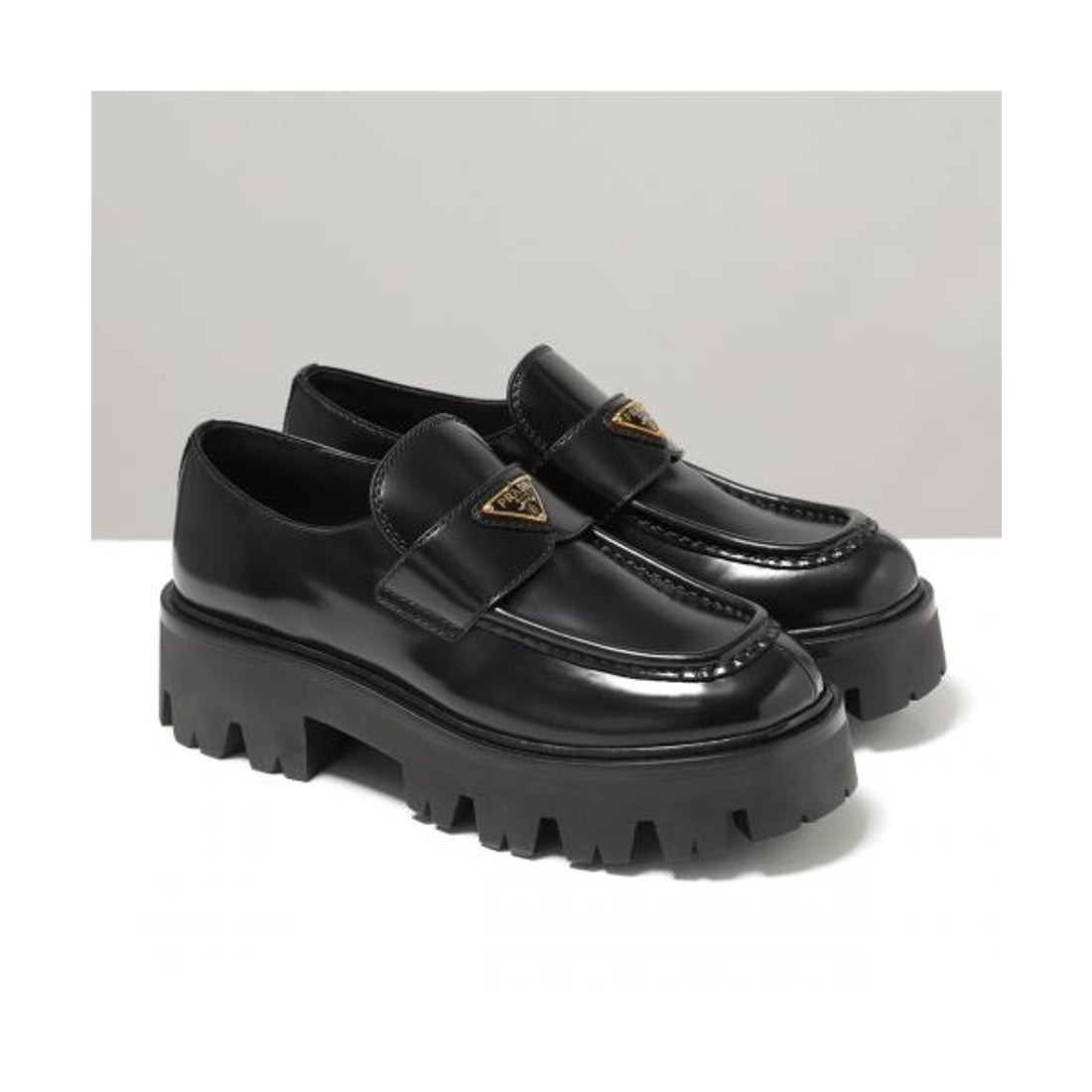 プラダ PRADA PRADA ローファー 1D185O 055 ブラッシュドレザー 厚底