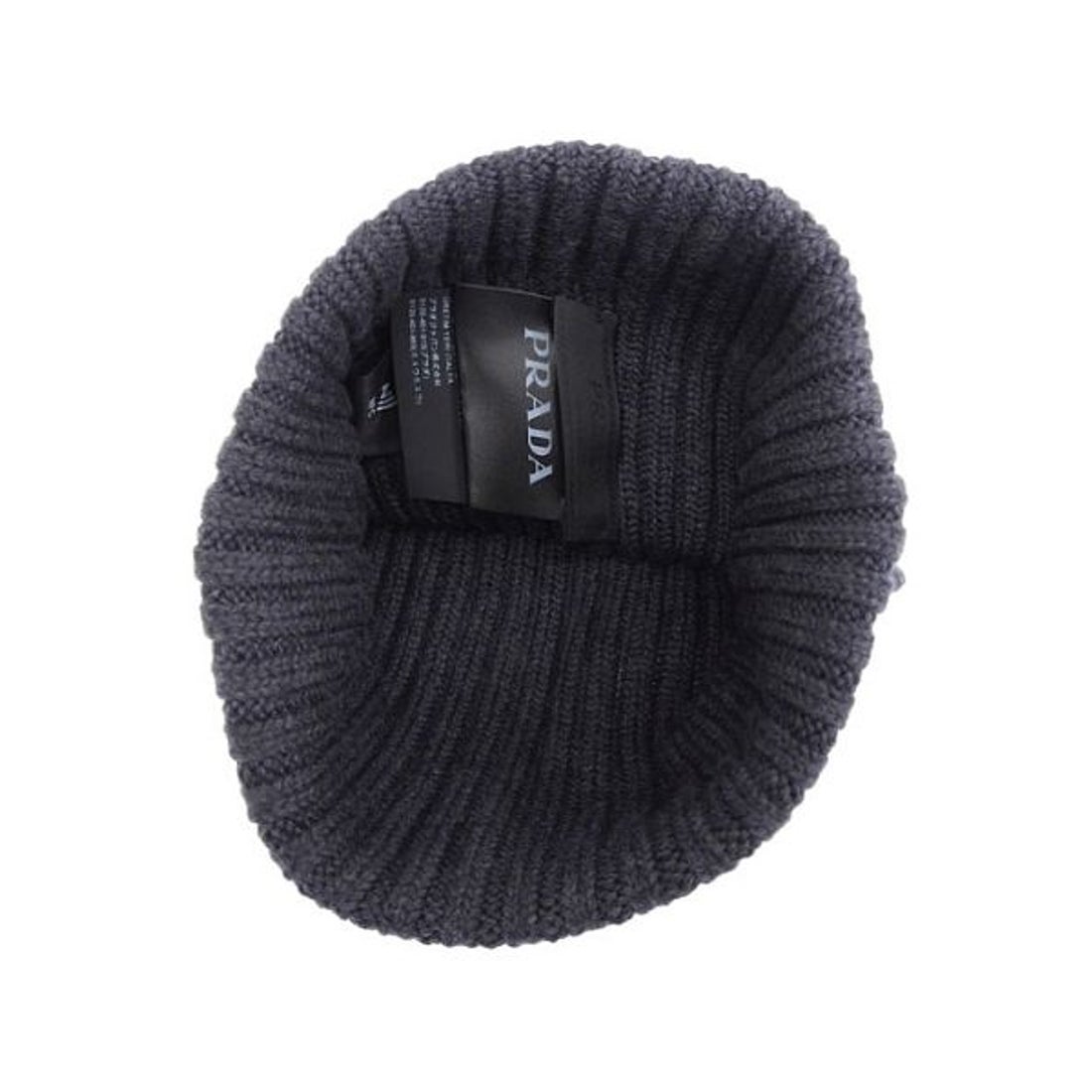 プラダ PRADA PRADA プラダ CAPPELLO ウール ニット帽 （グレー） -靴
