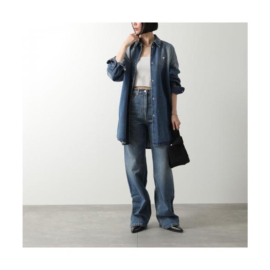 プラダ PRADA PRADA デニムジャケット GFC060 16PK ミドル丈 （F0V3N