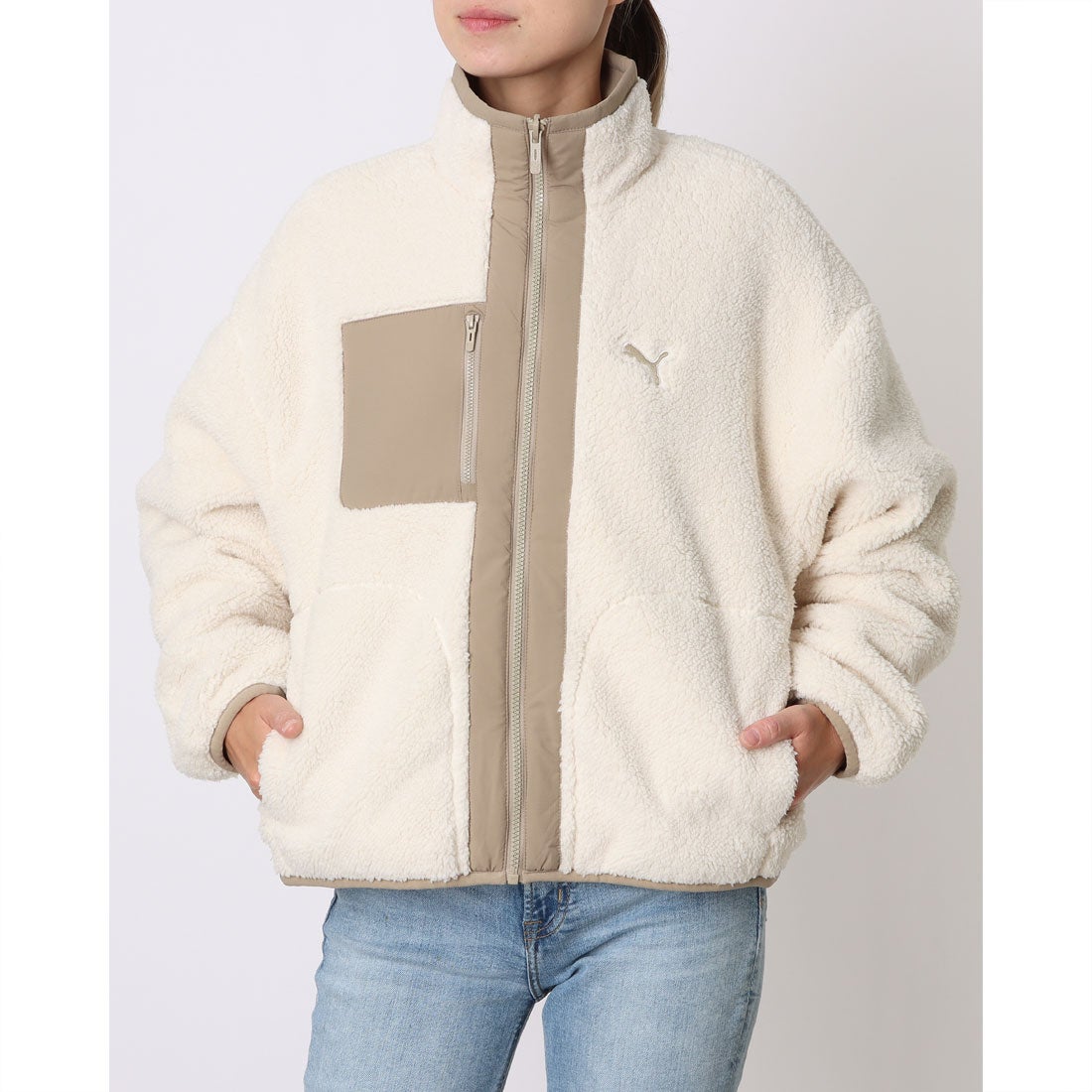 プーマ PUMA レディース ジャケット ボア リバーシブル ハイブリッド