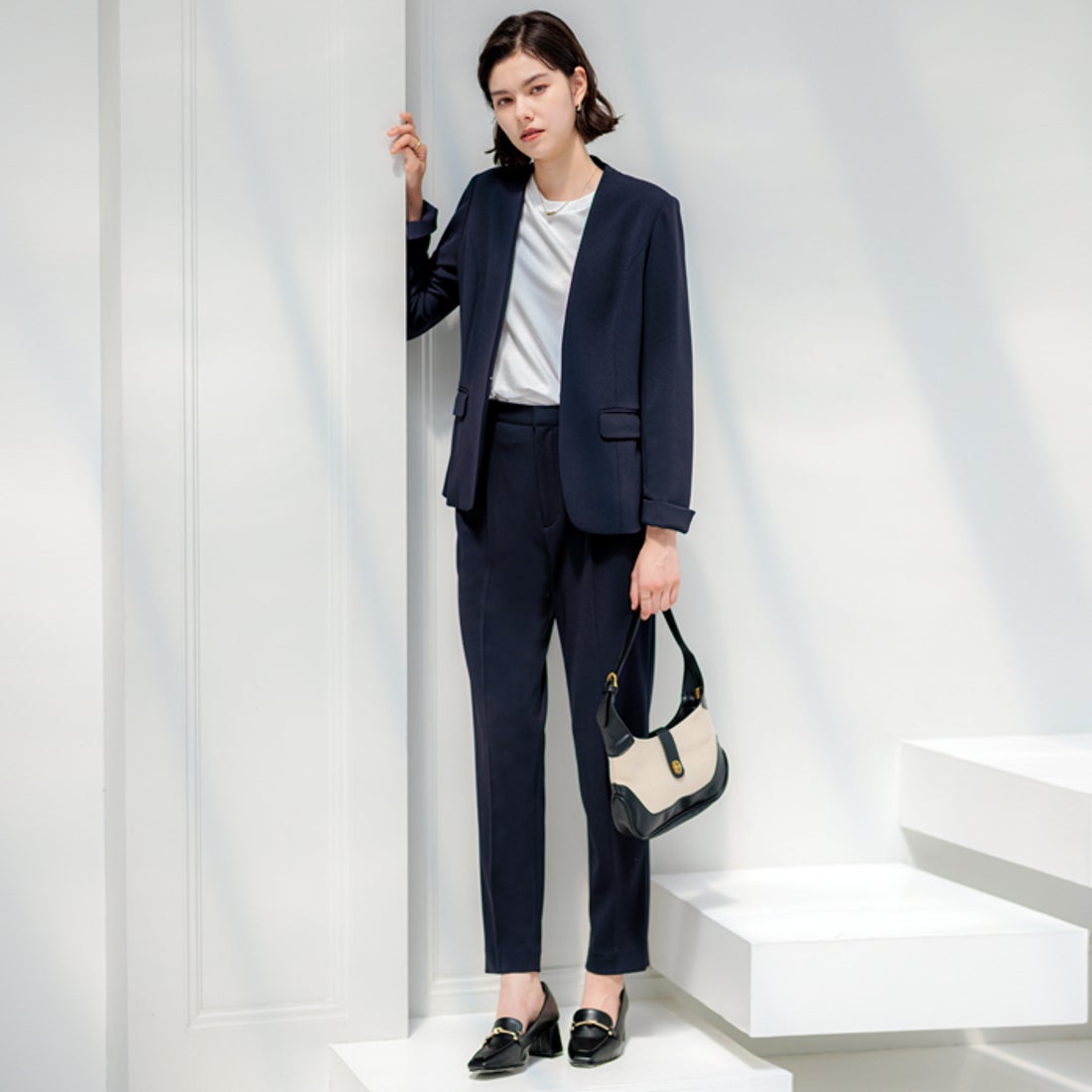 ジーラ GeeRA 【ジャケット+パンツ】洗濯機で洗えるのびのび