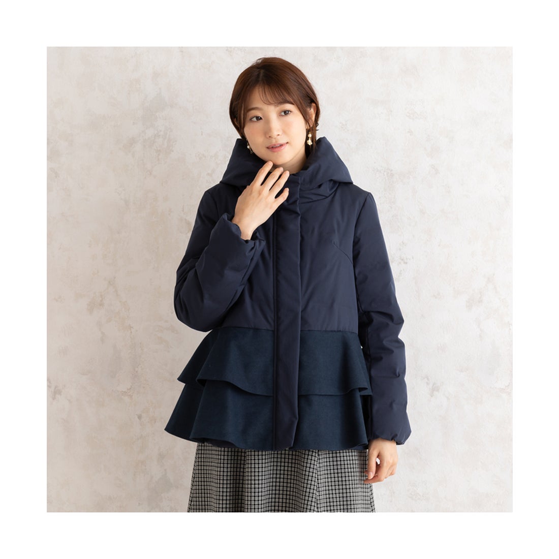 ローズティアラ RoseTiara リボン襟ダウンコート （ピンク