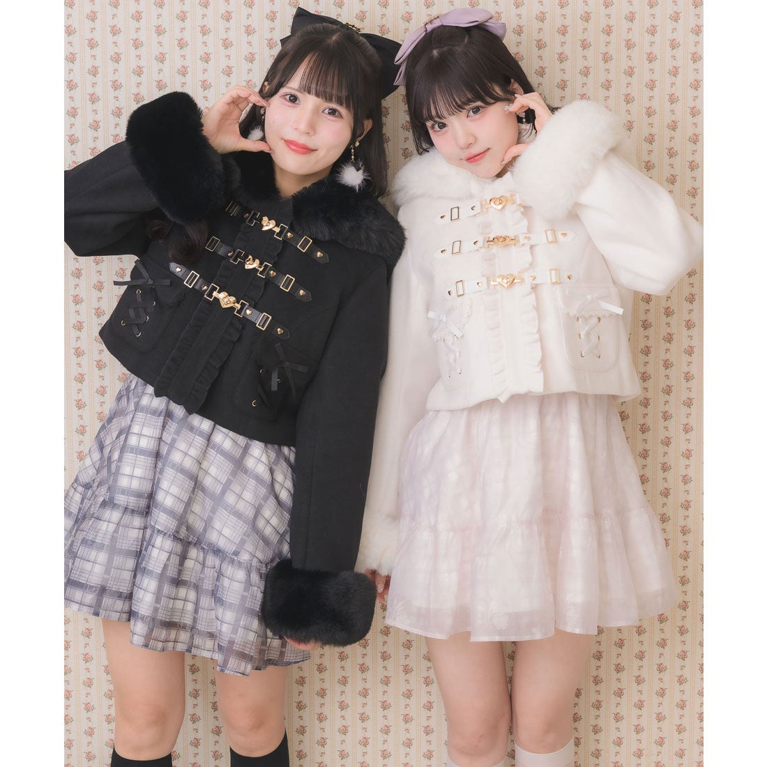 ロジータ ROJITA ハートバックルショートコート （ホワイト