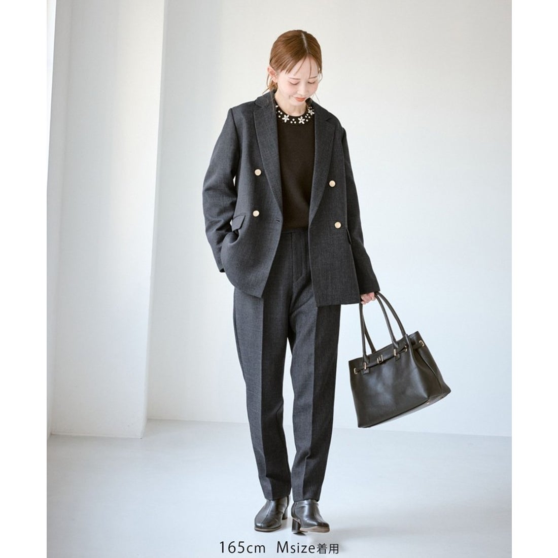 ロペピクニック ROPE' PICNIC スリートーンツイードジャケット