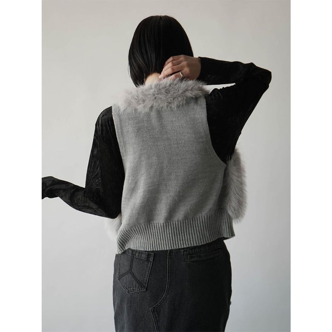 ラディエイト RADIATE ファードッキングニットベスト(blue,charcoal