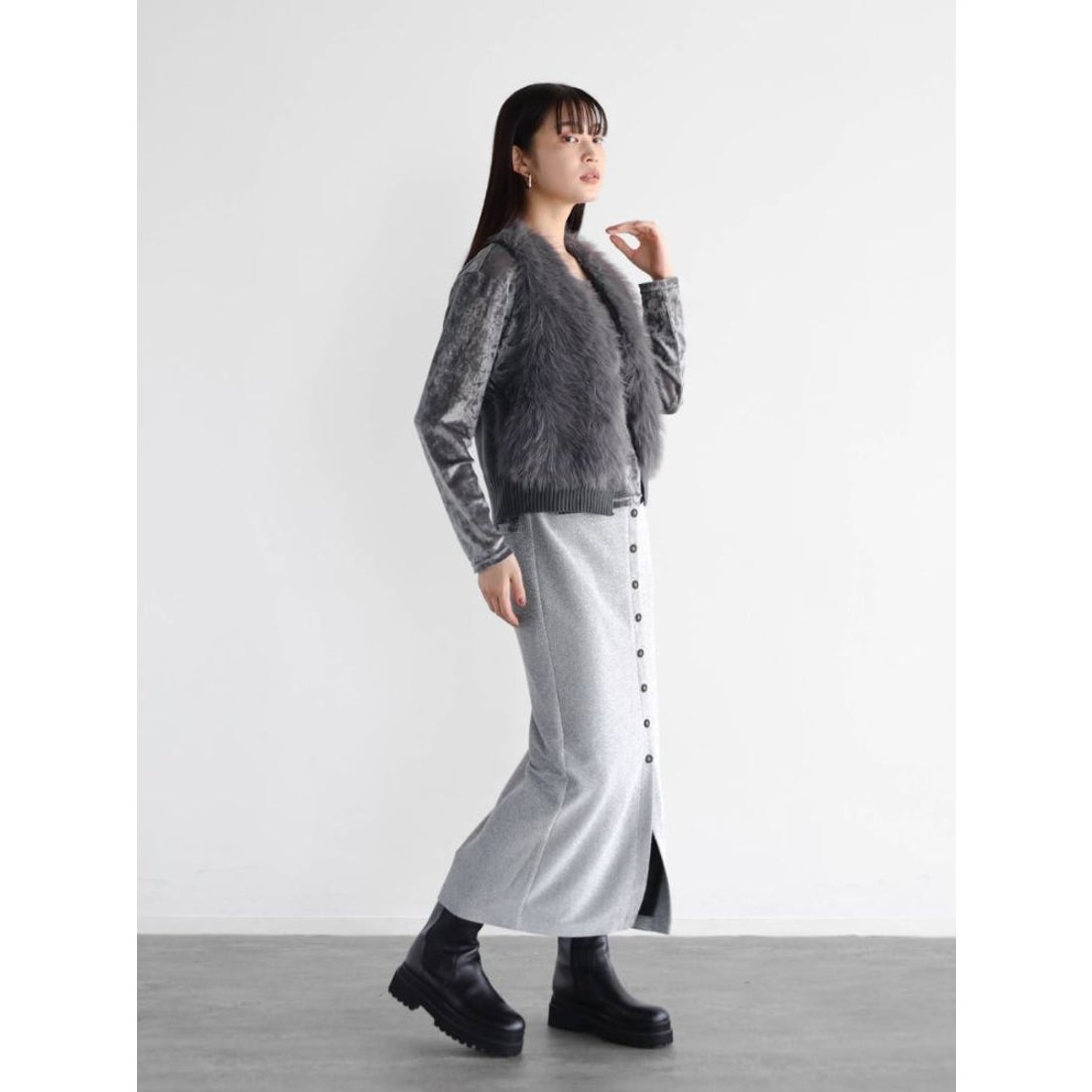 ラディエイト RADIATE ファードッキングニットベスト （ダークグリーン