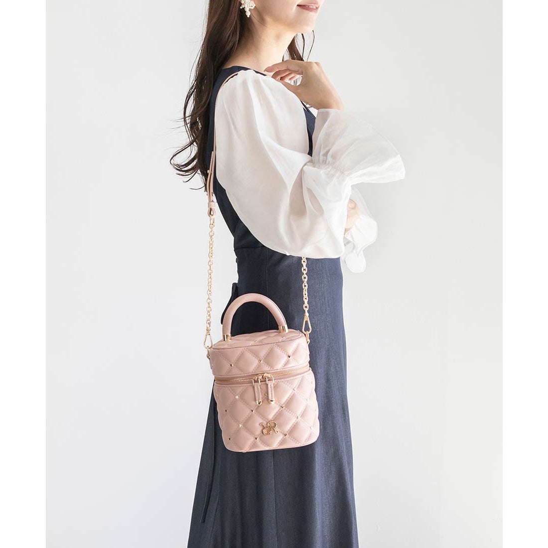 ランダ RANDA 【Heart Collection】ハートスタッズ2WAYキルティング