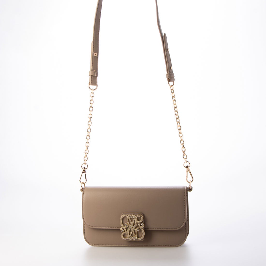 ランダ RANDA モノグラムビジューマルチWAYレクタングルバッグ （GREGE