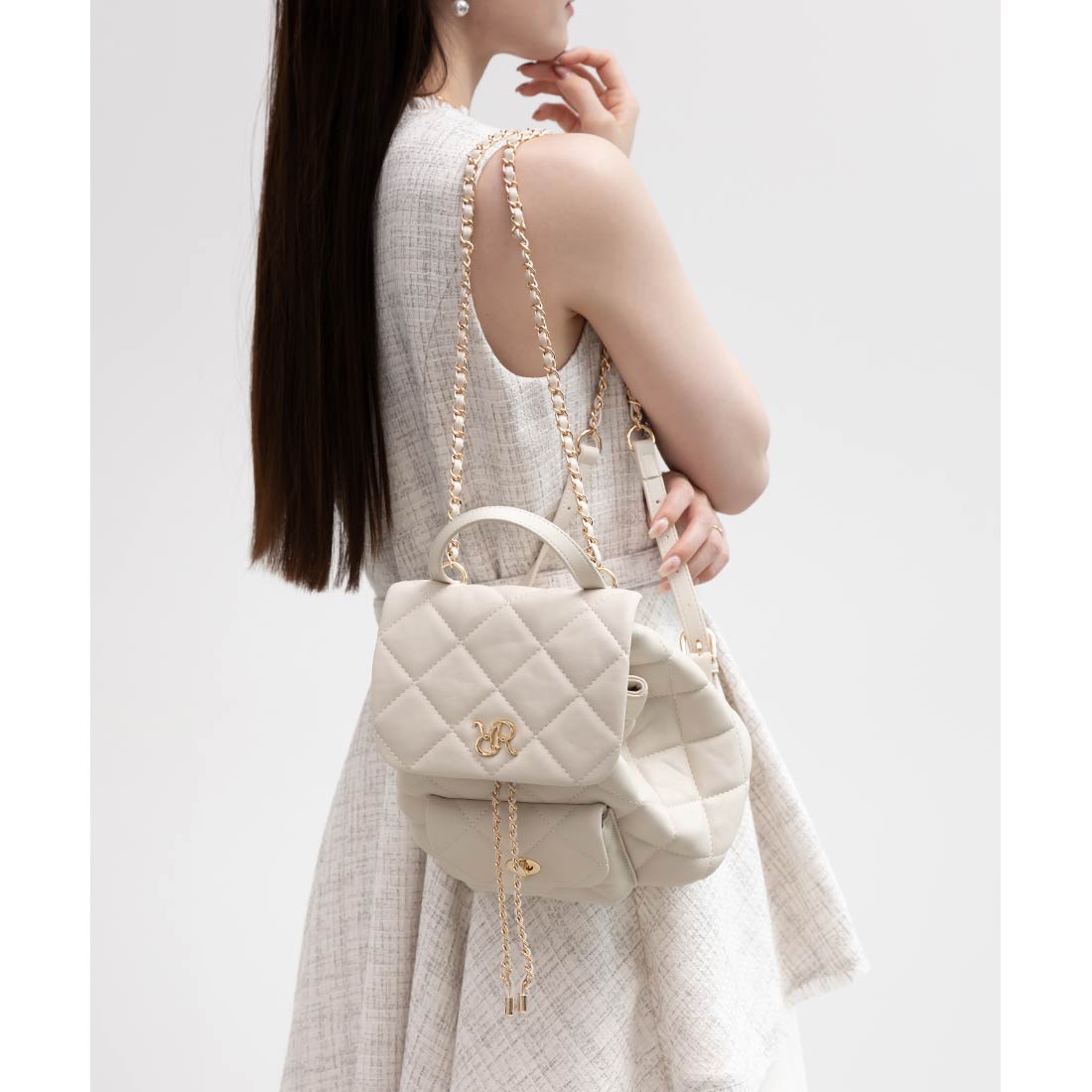 ランダ RANDA ☆キルティングデザインリュックバッグ （IVORY