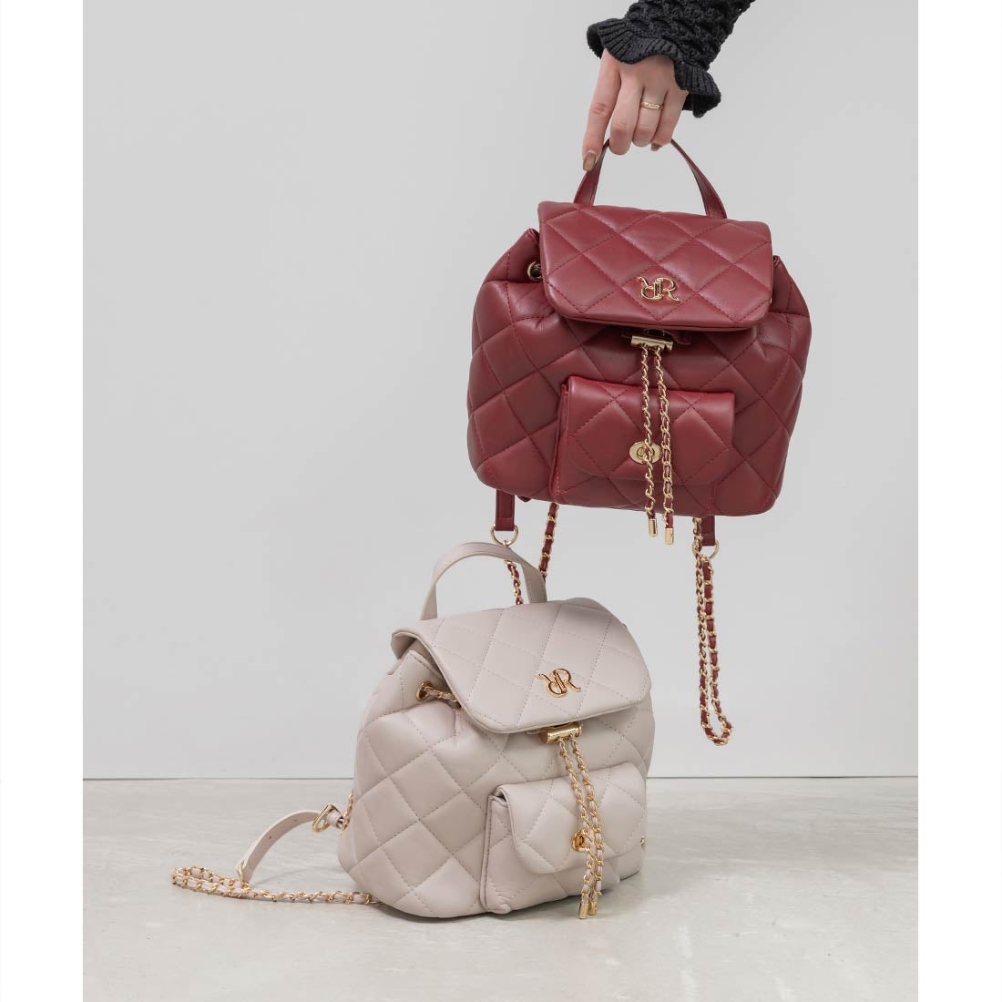 ランダ RANDA ☆キルティングデザインリュックバッグ （PINK