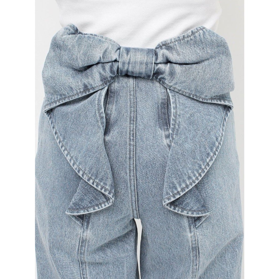 リゼクシー RESEXXY バックリボンデニムパンツ （アイスブルー