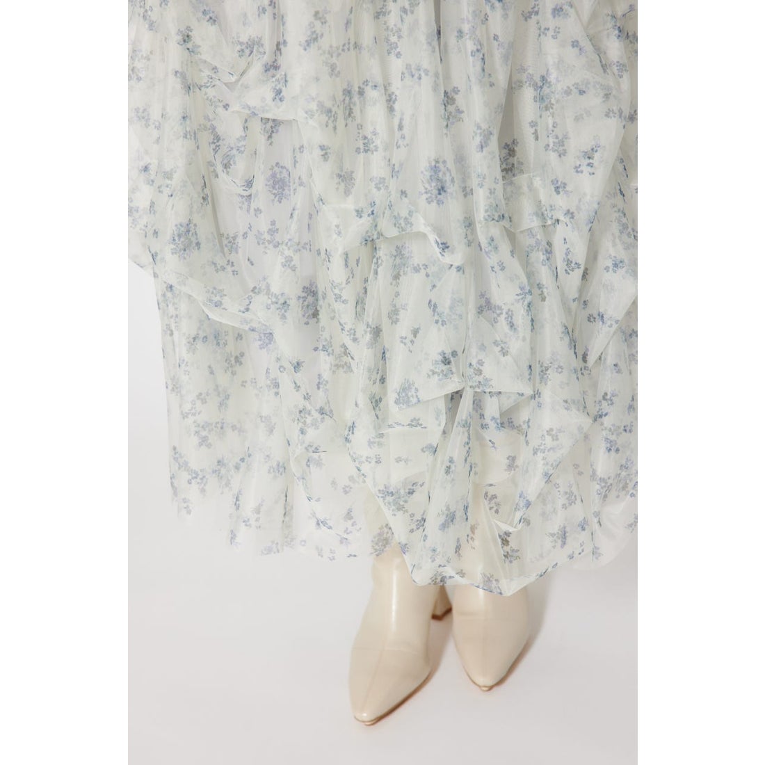 リエンダ rienda ランダムタックチュールスカート （PNK