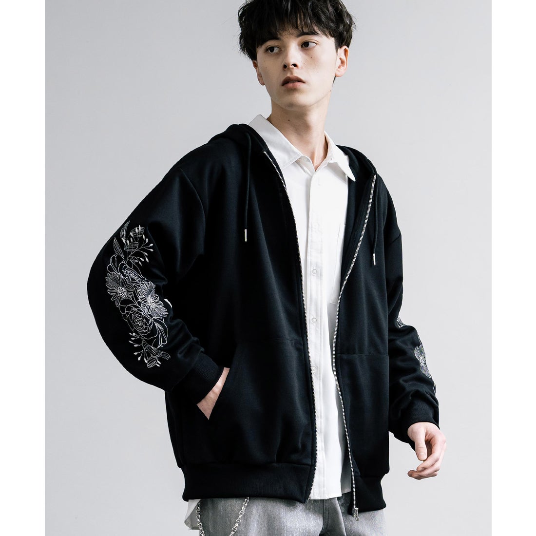 ロッキーモンロー Rocky Monroe パーカー フルジップ メンズ