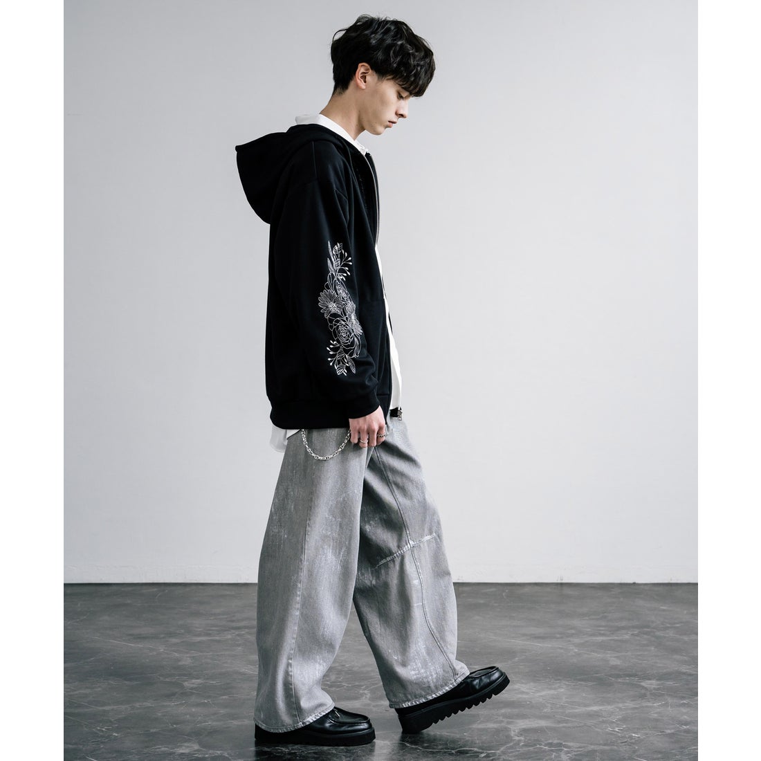 ロッキーモンロー Rocky Monroe パーカー フルジップ メンズ