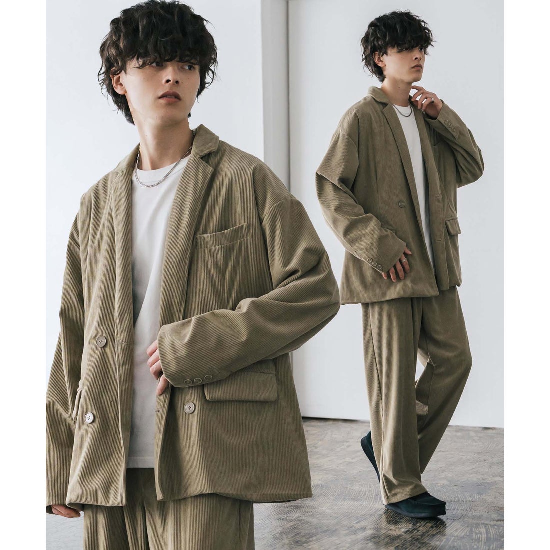 ロッキーモンロー Rocky Monroe セットアップ コーデュロイ 中太コール