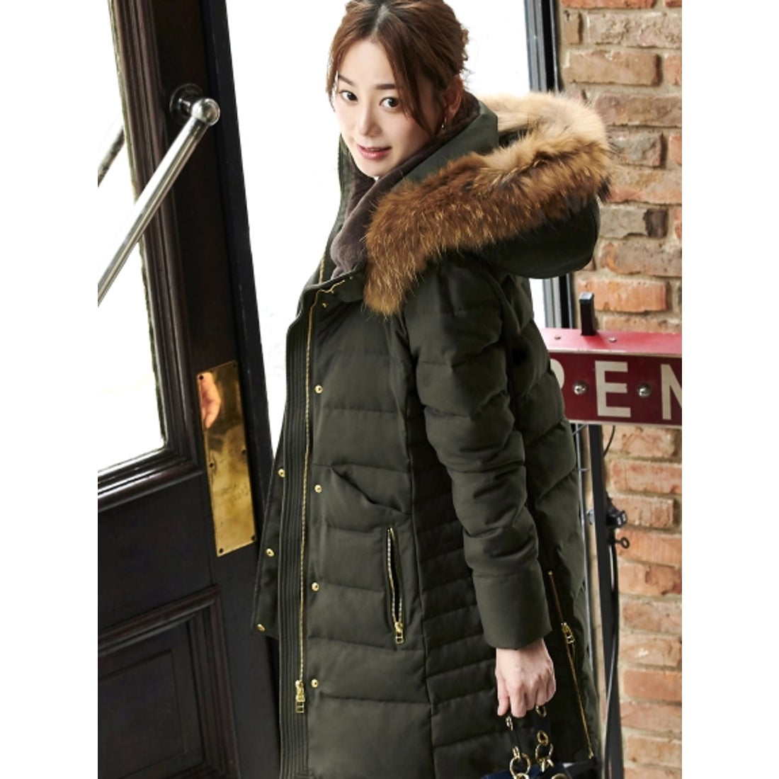 ルイルエブティック RUIRUE BOUTIQUE ラクーンファーサイドジップ