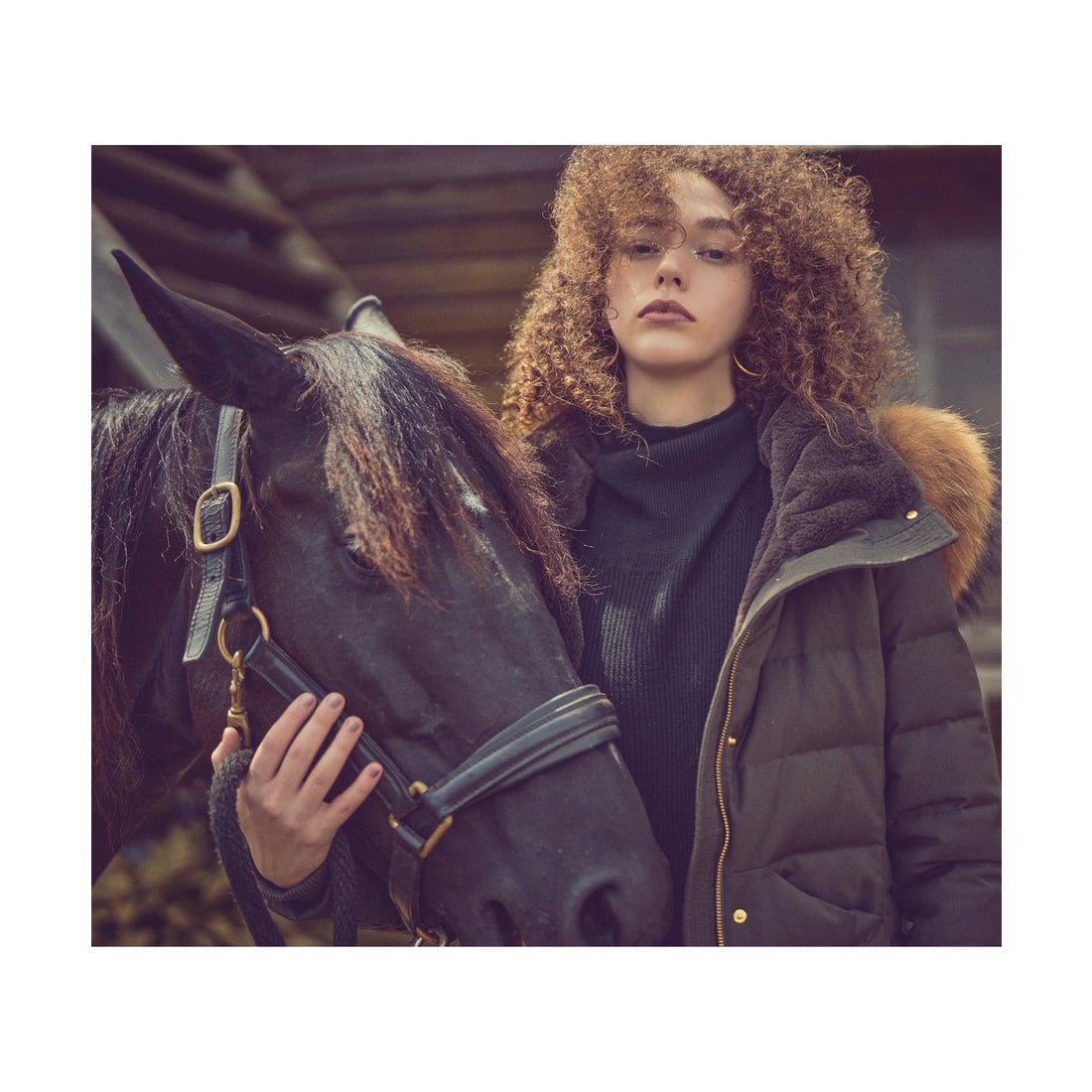 ルイルエブティック RUIRUE BOUTIQUE ラクーンファーサイドジップ