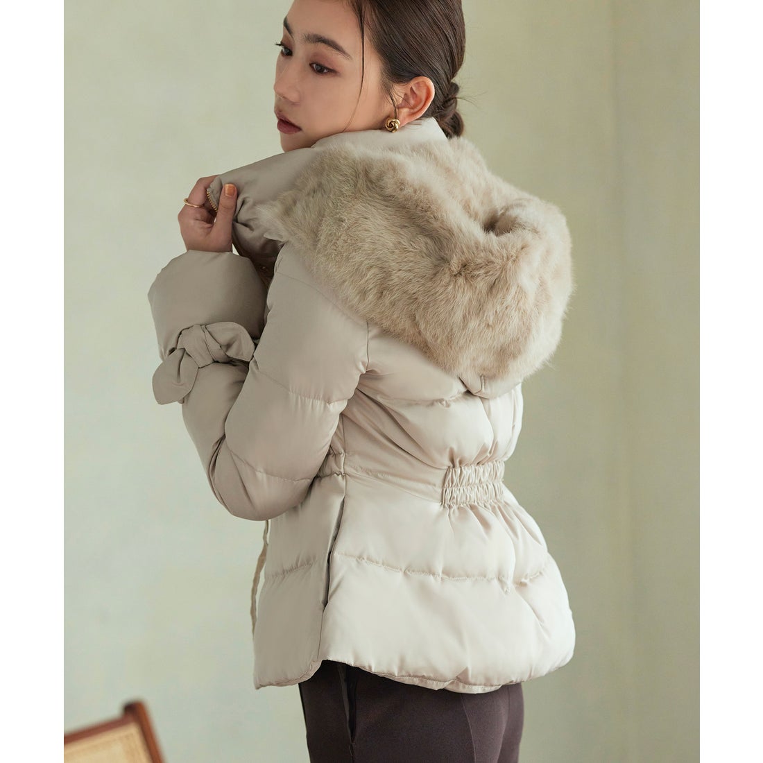 ルイルエブティック RUIRUE BOUTIQUE 洗える ｜ ラビットファーフード