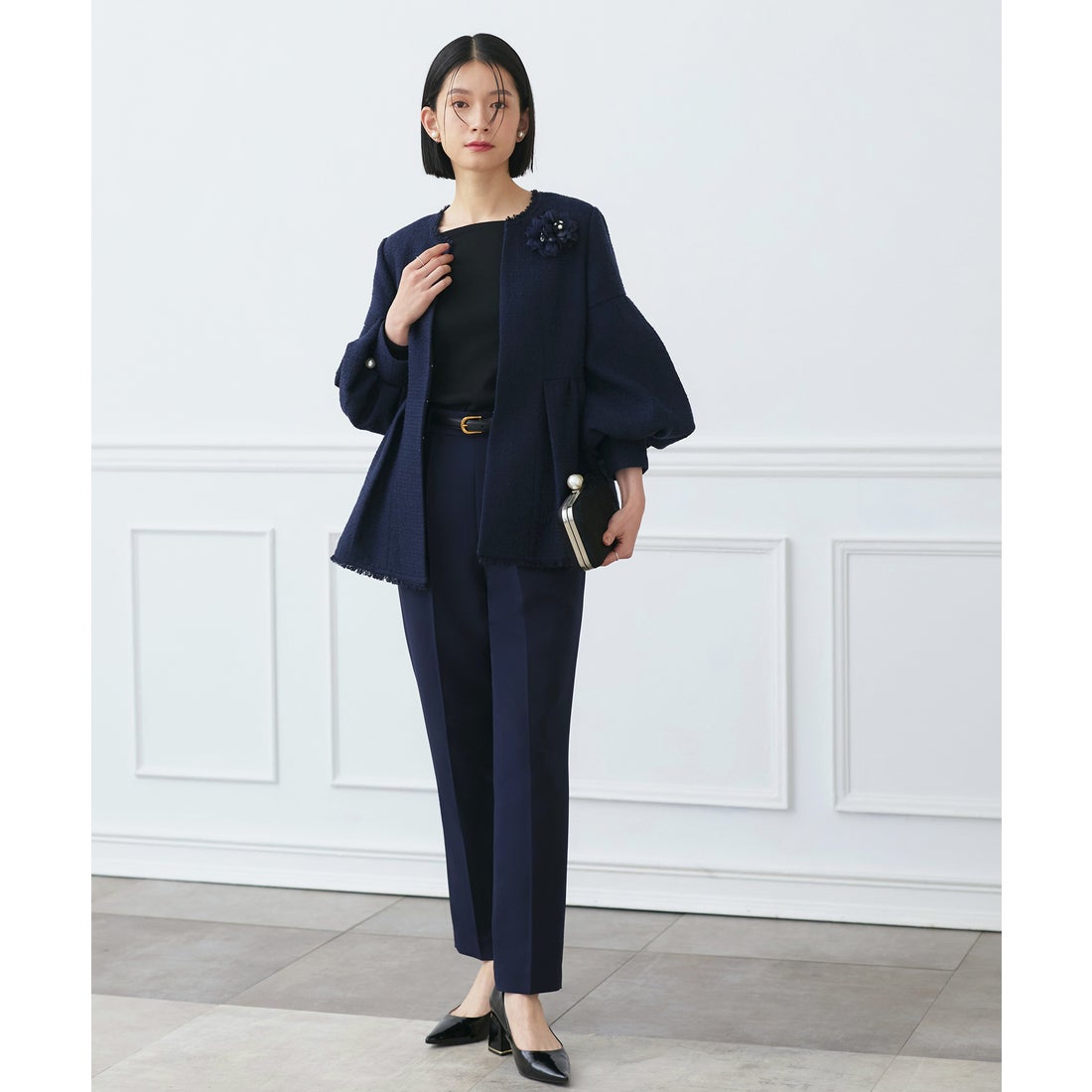 ルイルエブティック RUIRUE BOUTIQUE ストレッチ ｜ ノーカラー