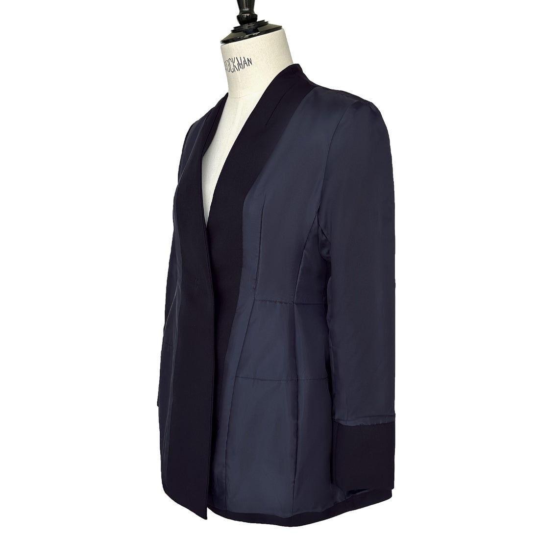 ルイルエブティック RUIRUE BOUTIQUE ノーカラーコクーンペプラム