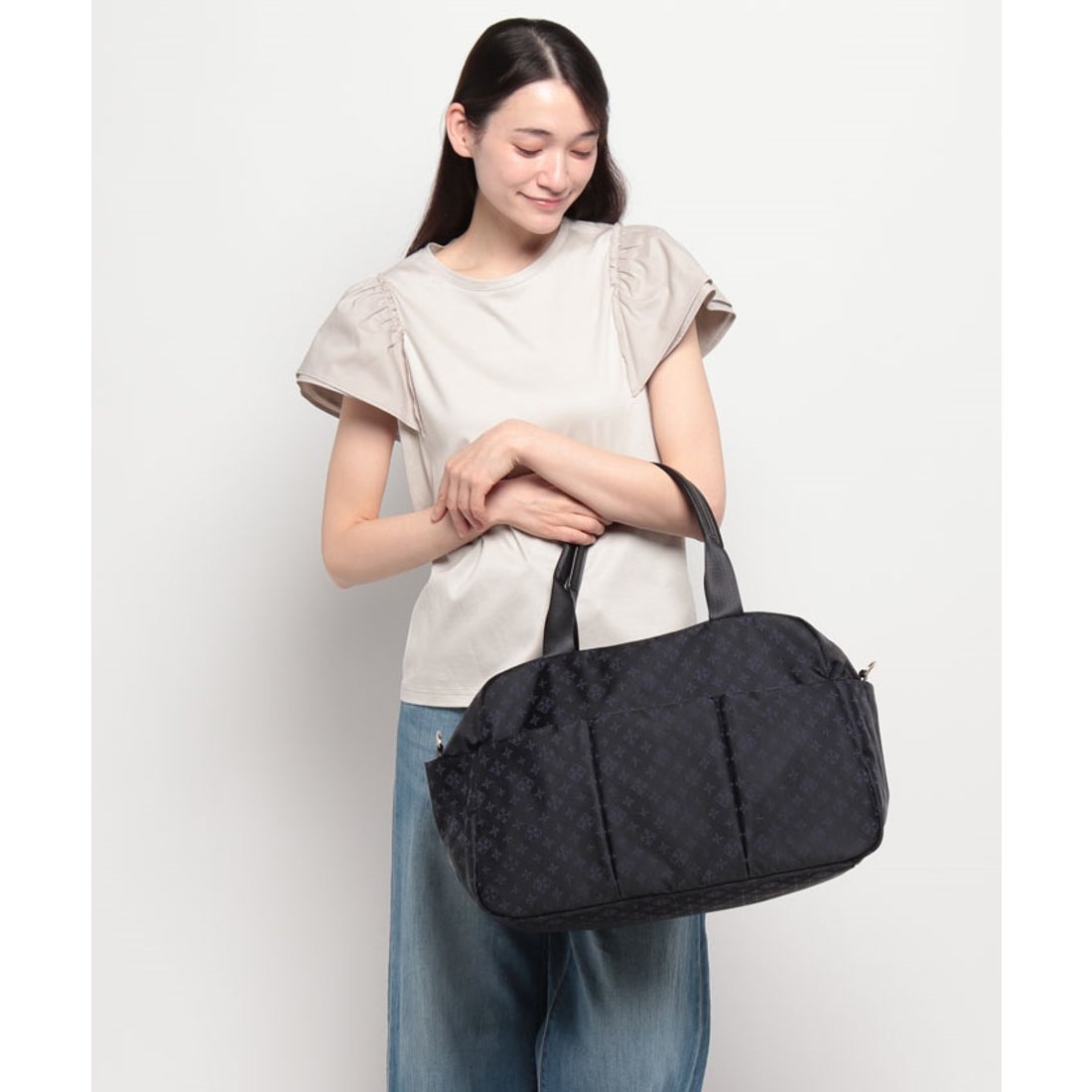 ラシット russet 外ポケット付ビッグボストン(CE－002－OUT) （Black