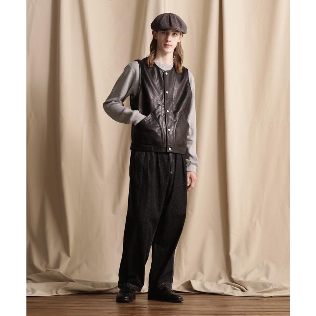 ショット Schott GOAT LEATHER VEST/ゴートレザー ベスト （ブラック