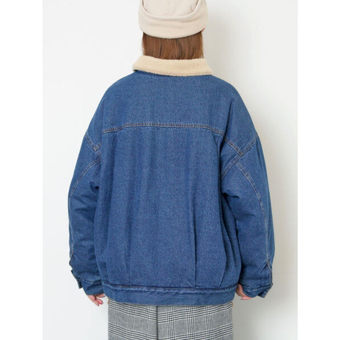 サマンサ モスモス Samansa Mos2 デニムボアジャケット （ブルー