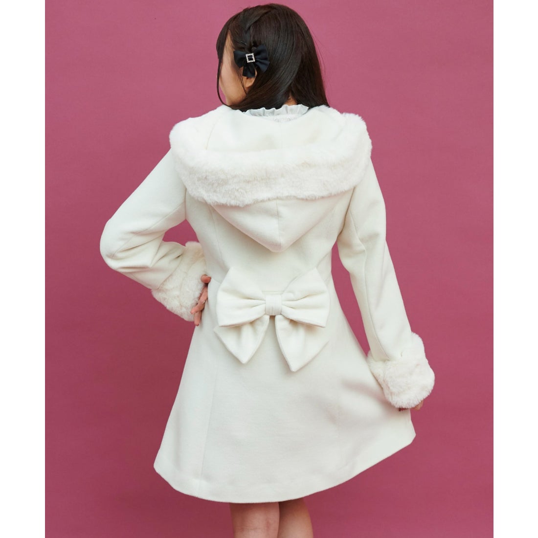 シークレットハニー Secret Honey フード付リボンビットコート