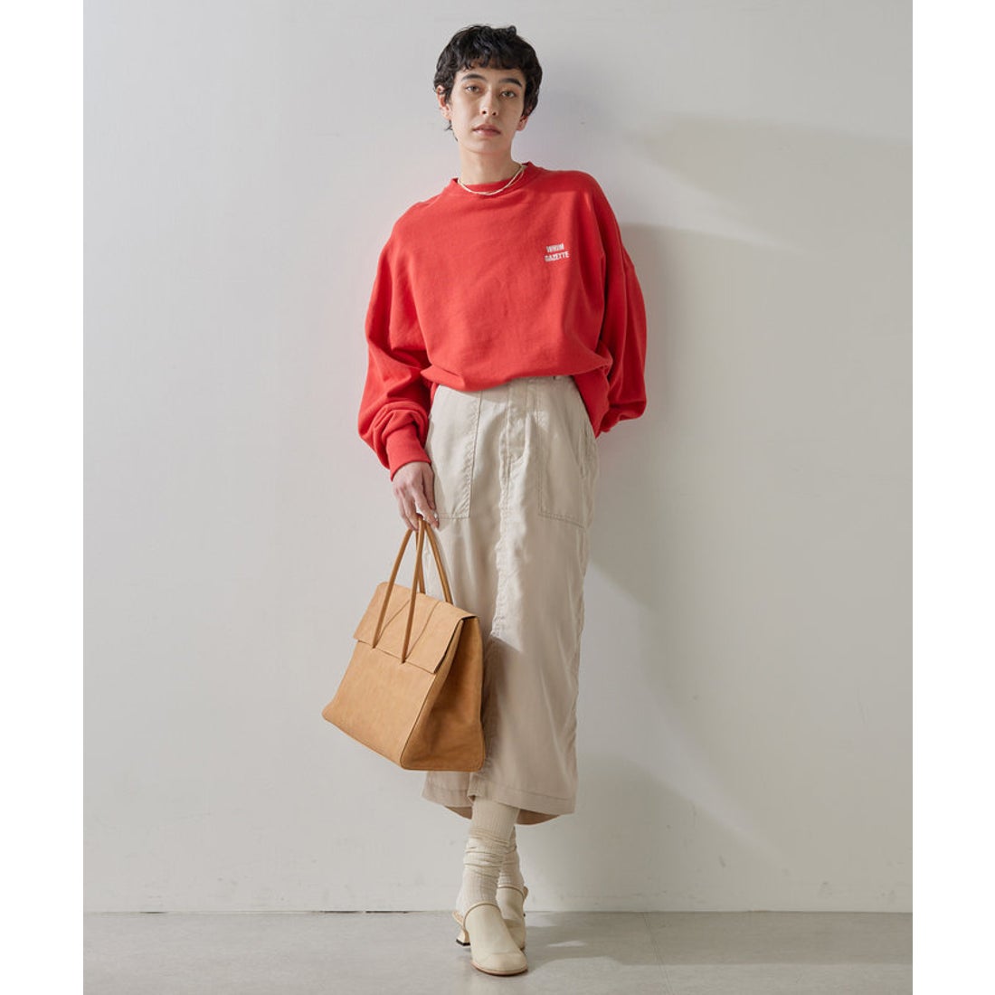 ウィムガゼット Whim Gazette 【Hoaw.】ヴィンテージ加工フラップ