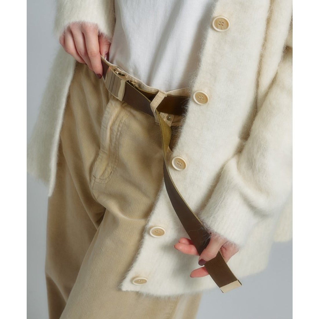 ウィムガゼット Whim Gazette 【Hoaw.】レザーガチャベルト （black(2