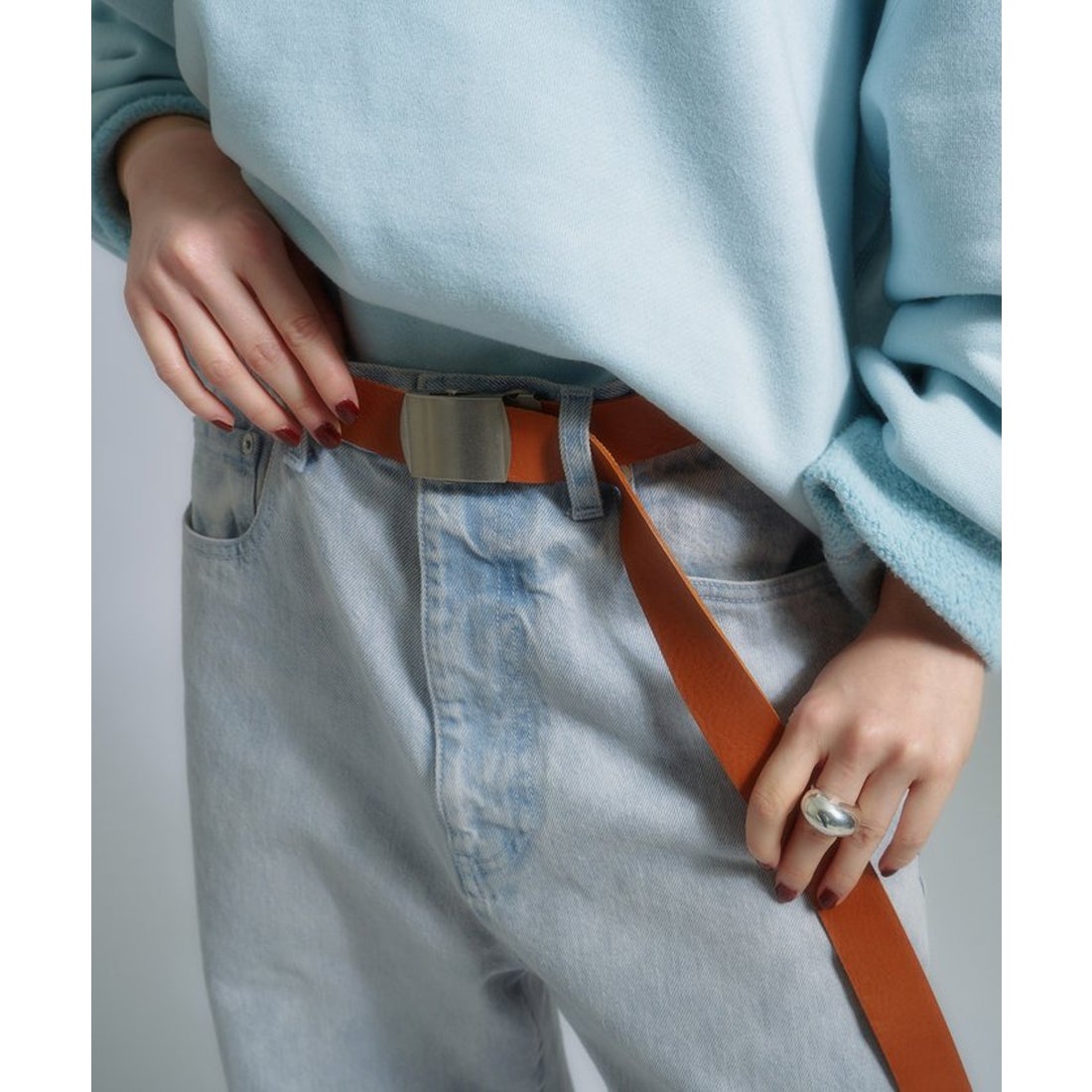 ウィムガゼット Whim Gazette 【Hoaw.】レザーガチャベルト （black(2