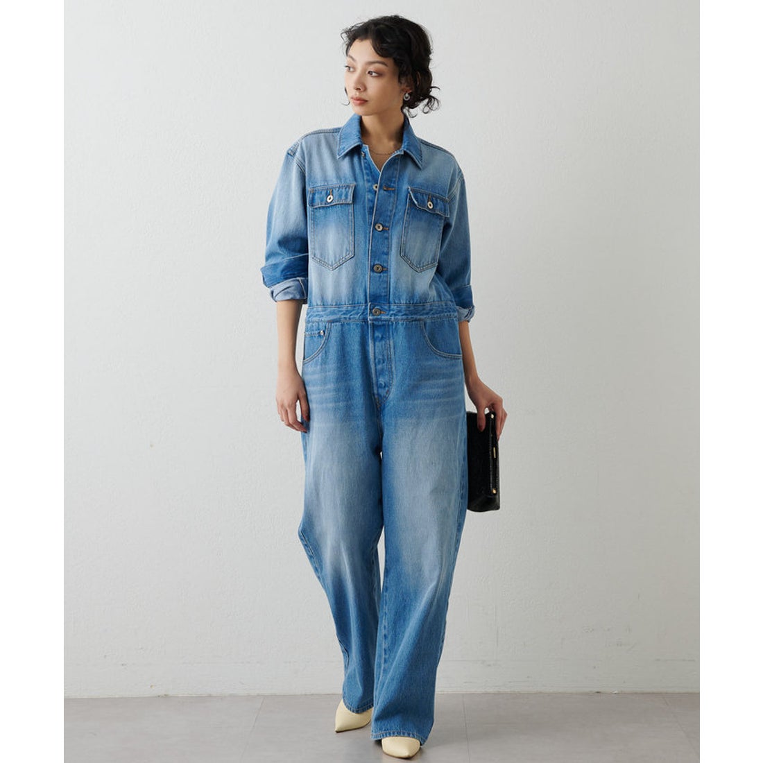 ウィムガゼット Whim Gazette デニムジャンプスーツ （blue