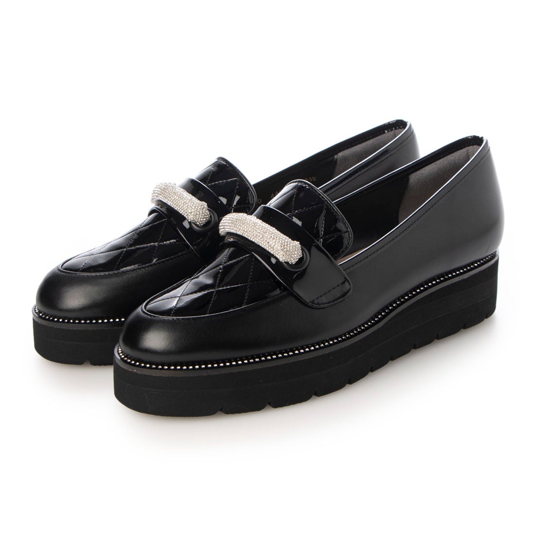 タラントン バイ ダイアナ TALANTON by DIANA 厚底ローファー （黒