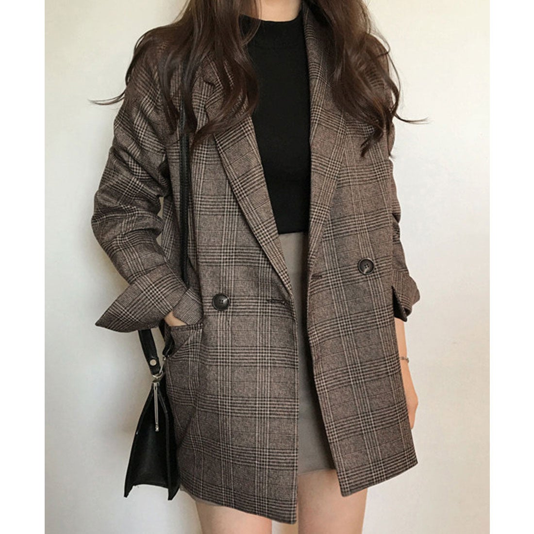 テディショップ Teddyshop レディース 袖スリット入りグレンチェック