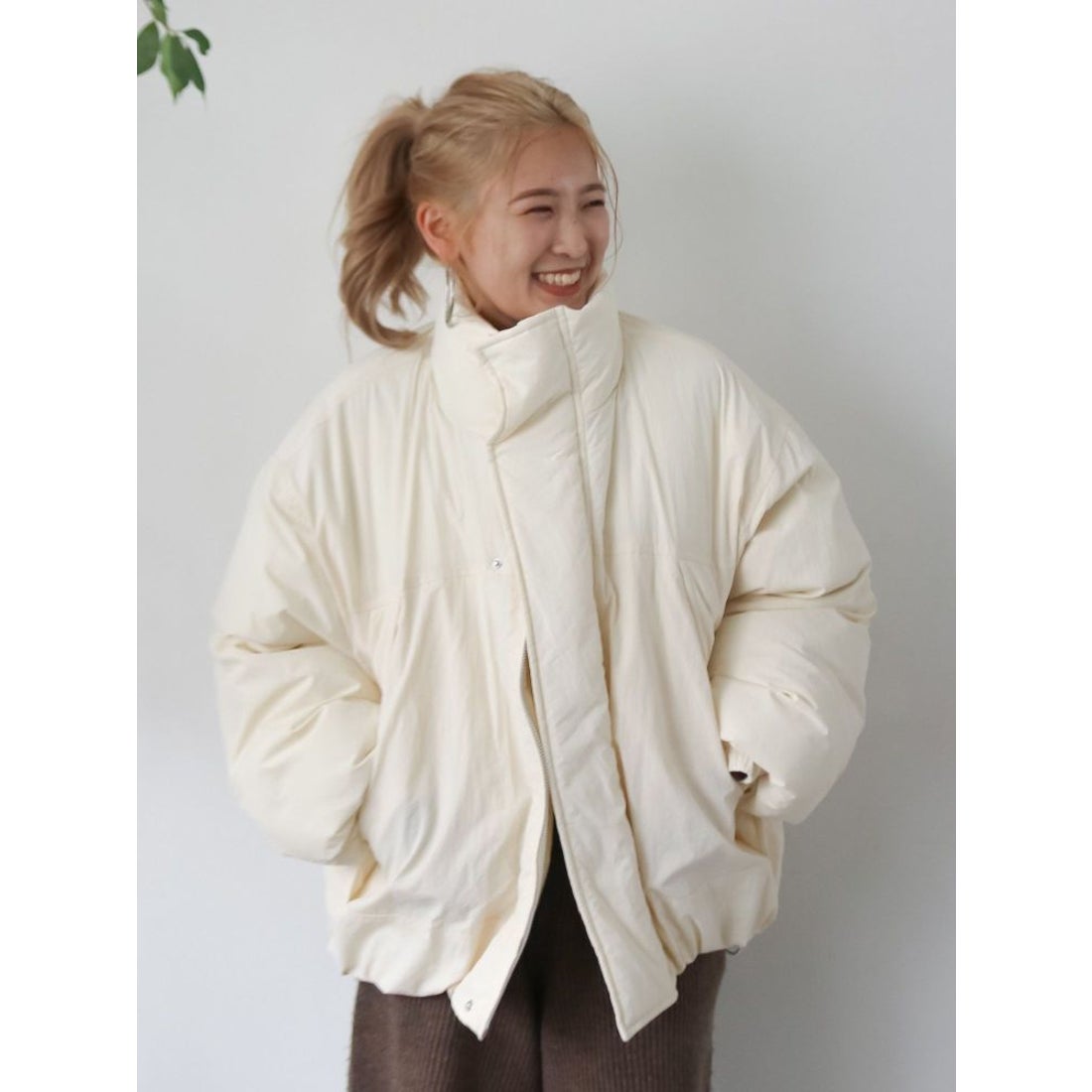 アングリッド Ungrid 中綿モンスターコート （ブラック） -靴