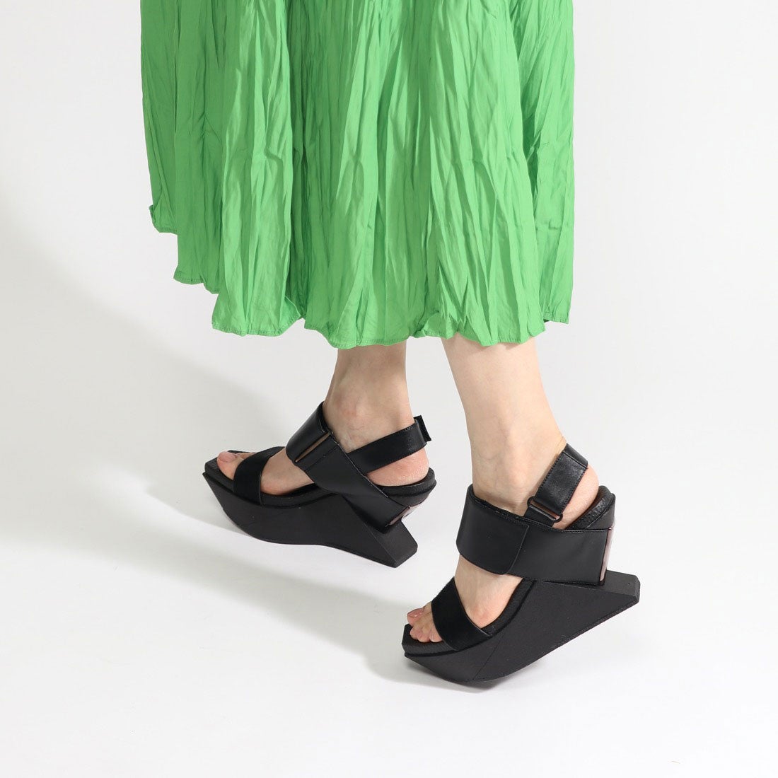 ユナイテッド ヌード UNITED NUDE Delta Wedge Sandal （BLACK） -靴
