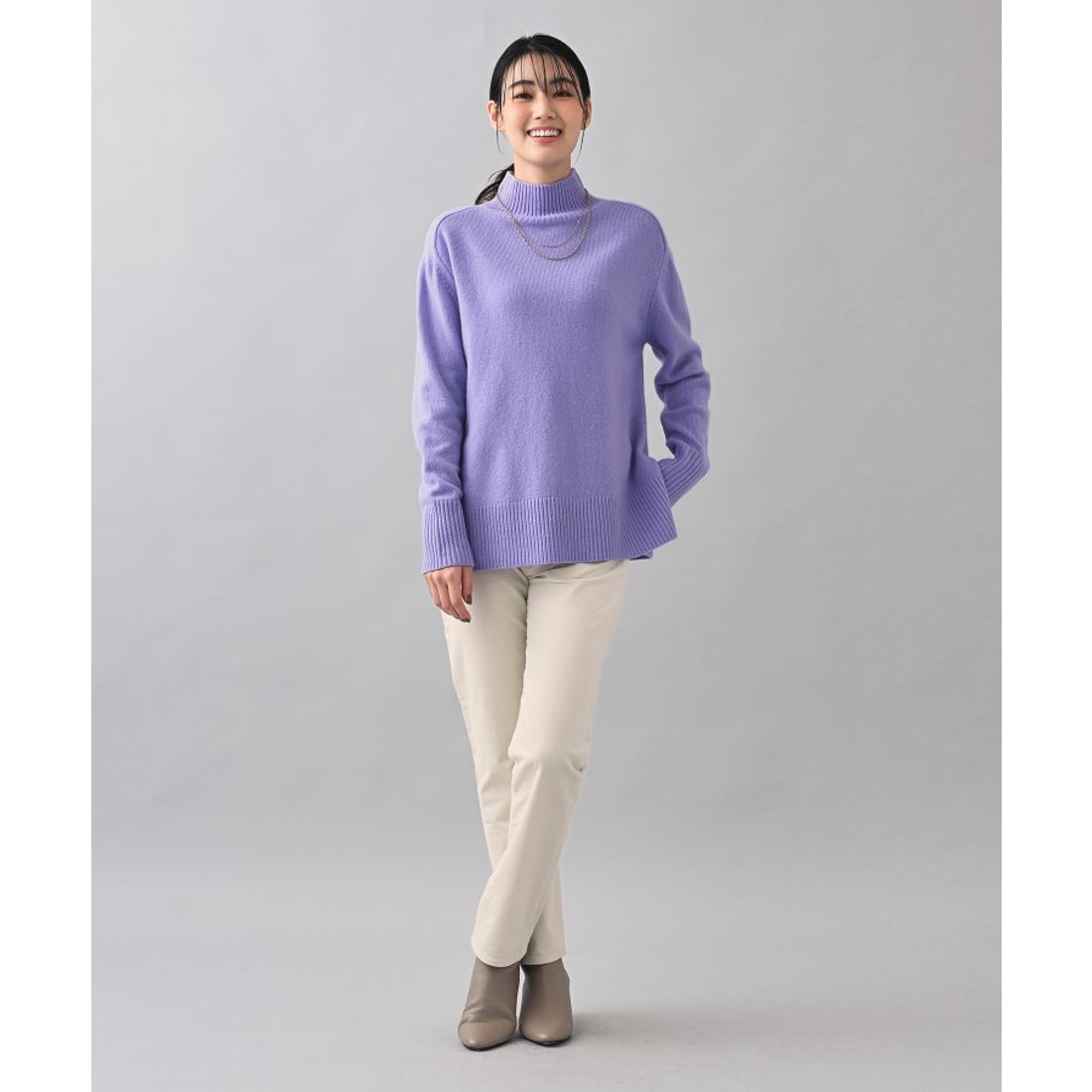 アンタイトル UNTITLED 【人気ニット／一部カラー追加】ラムウール