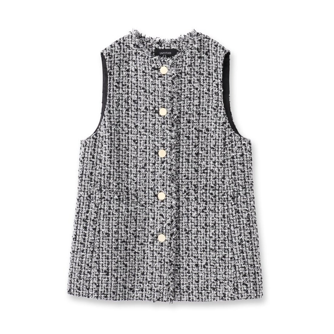 アンタイトル UNTITLED ファンシーツイードジレ （ブラック(419