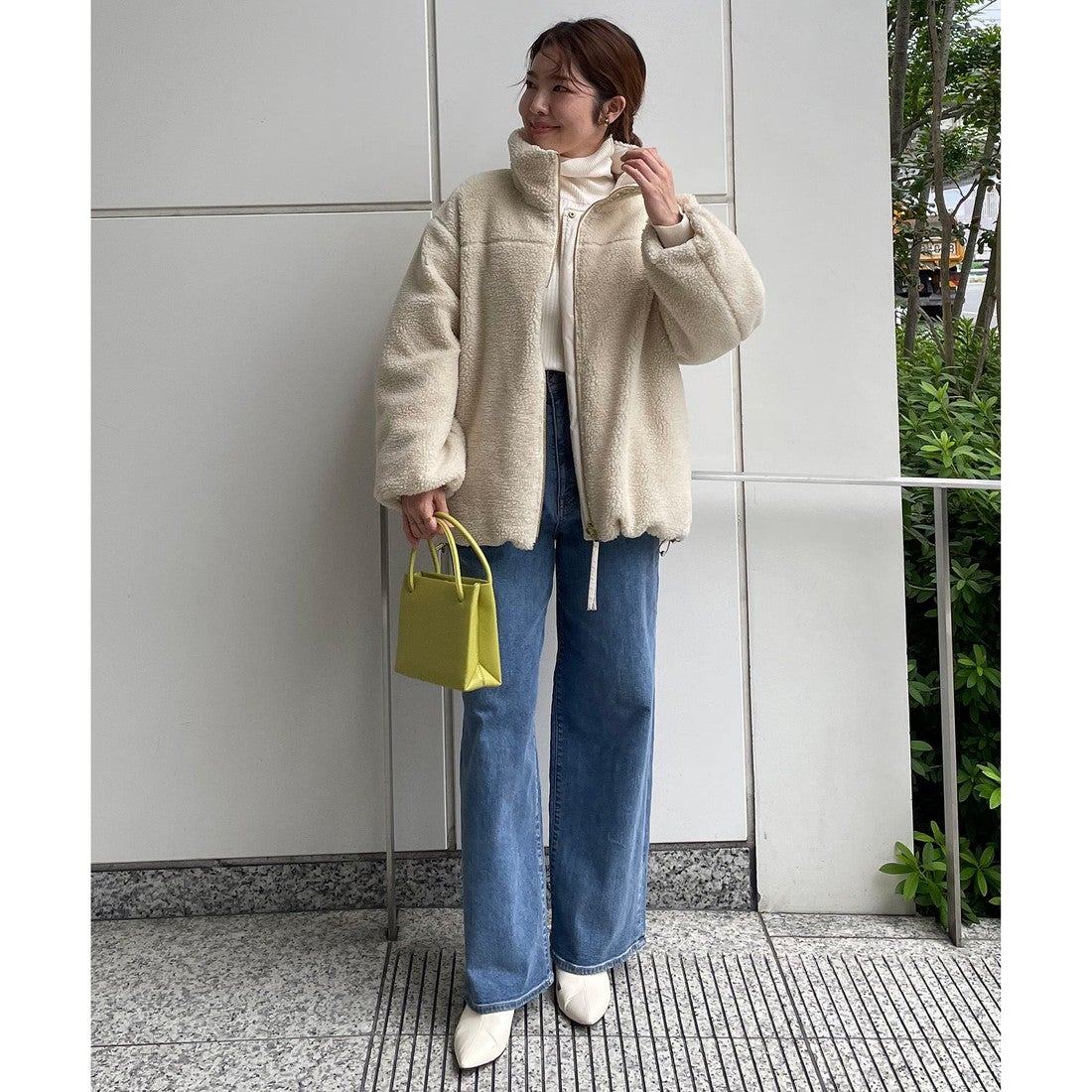 UNFILO 【TAION×UNFILO】リバーシブルボアダウン （クリーム） -靴