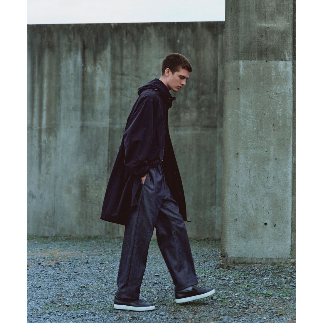 UNFILO ファインムーブ モッズコート （ネイビー） -ファッション通販