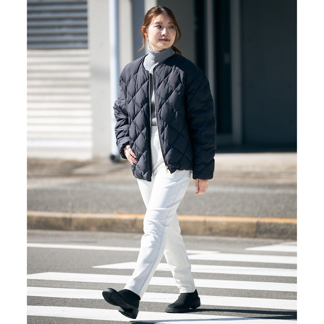 UNFILO 【TAION×UNFILO】キルティングダウン ショート丈ブルゾン