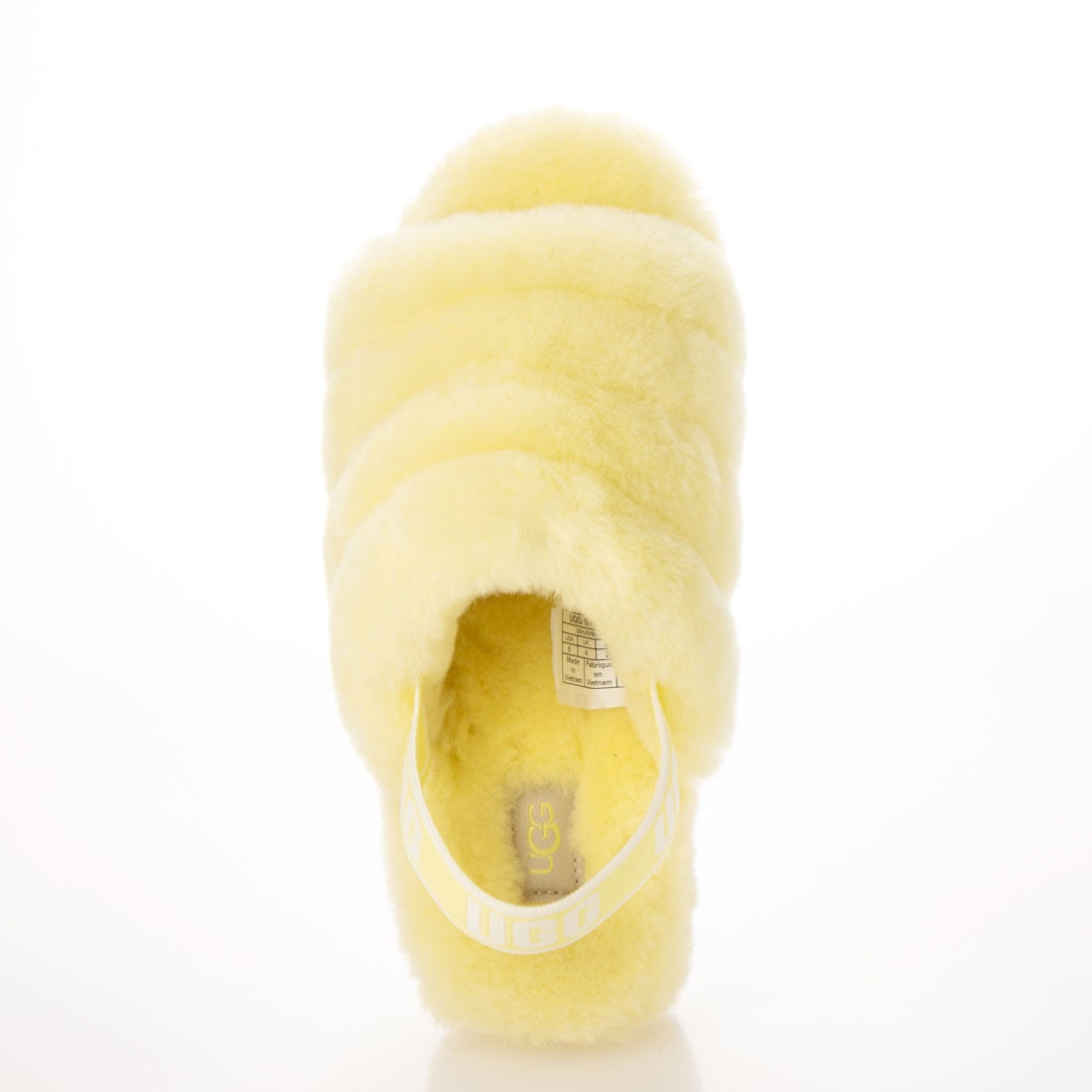 アグ UGG Fluff Yeah Slide Neon ファーサンダル （Neon Yellow