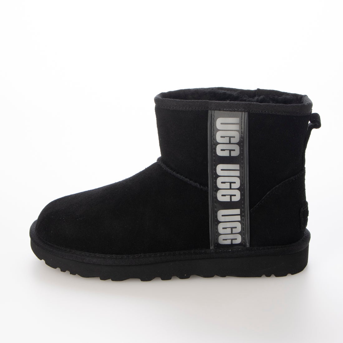 アグ UGG クラシックミニサイドロゴII ブーツ （ブラック） -waja
