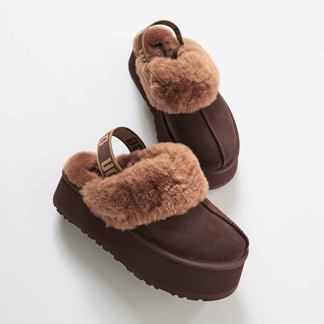 UGG アグ サンダル ファー ファンケット レディース 厚底 FUNKETTE