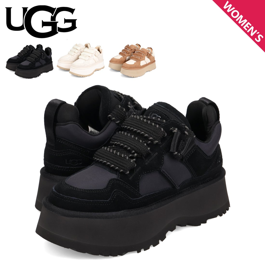 アグ UGG スニーカー アストロメル レディース ASTROMEL 厚底 ブラック