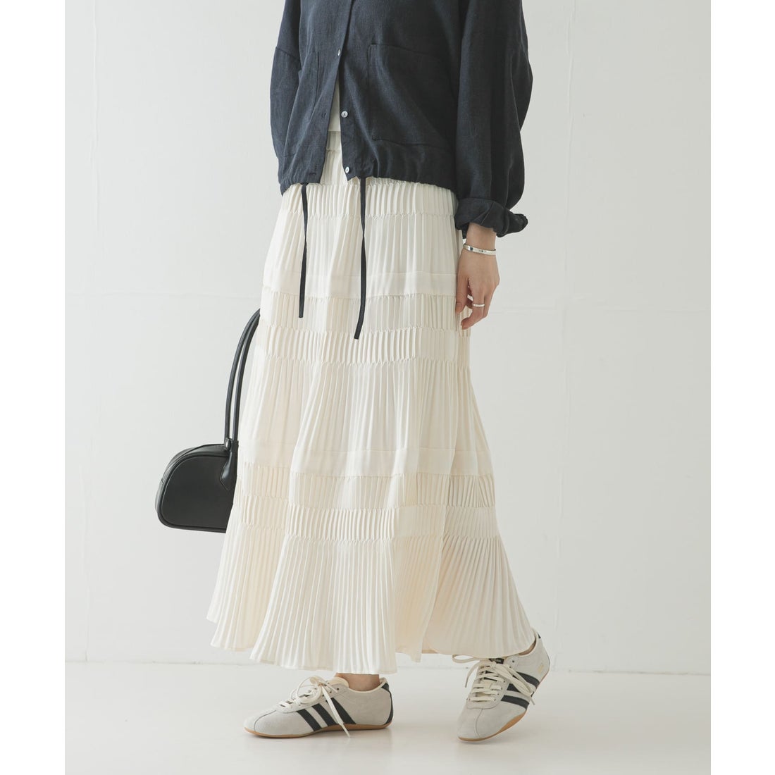 アーバンリサーチ URBAN RESEARCH プリーツティアードスカート