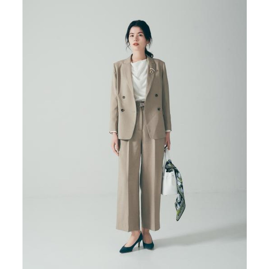 アーバンリサーチ ロッソ URBAN RESEARCH ROSSO 防シワツイードライク