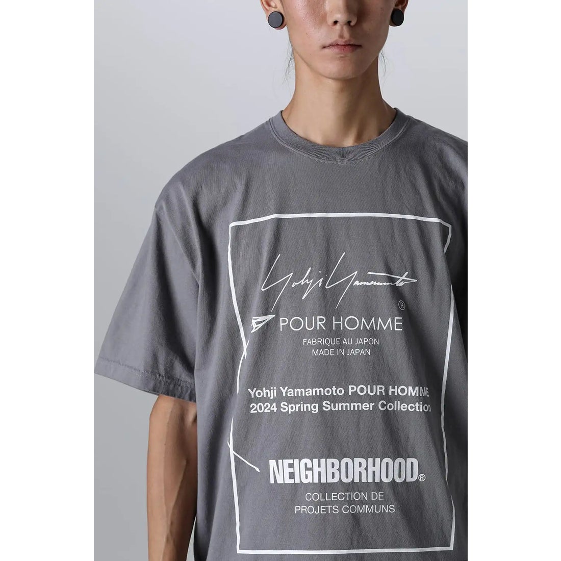NEIGHBORHOOD x Yohji Yamamoto Print Short Sleeve T-Shirt -FASCINATE