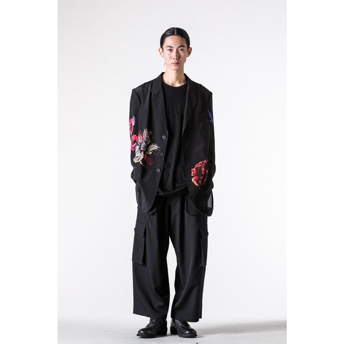 ヨウジヤマモト プールオム Yohji Yamamoto POUR HOMME Flower Pattern